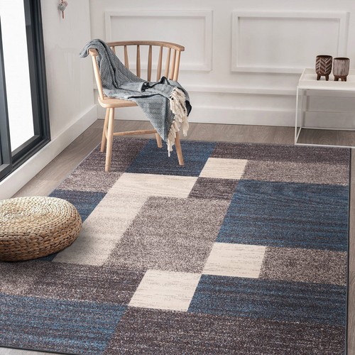 Area Rugs Modern Boxes Design Living Room Rugs Contemporary 5x7 Rug Kitchen Rugs - Picture 16 of 32