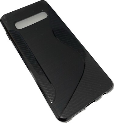 Samsung Silicone Cover für Galaxy S10 - Schwarz mit Schönem Desing