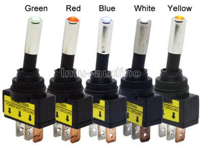 12V 20A Car Auto LED Light Toggle Rocker Switch 3Pin SPST ON/OFF