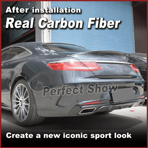 Alerón trasero de carbono alerón labio para Mercedes C217 S500 S63 S65 Coupe - Imagen 3 de 14