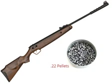 Air Rifle .22 Caliber Spring Powered Break Barrel 700+ Fps W/ 200 Round Pellets