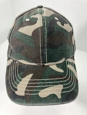Blank No Logo CAMO Camouflaged  Baseball Hat Cap Adjustable Strapback NWOT