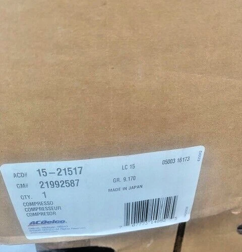 Компрессор переменного тока ACDELCO 15-21517 OE подходит для 2006 2007 2008 Buick Lucerne CX CXL 3,8 л - Изображение 4 из 4