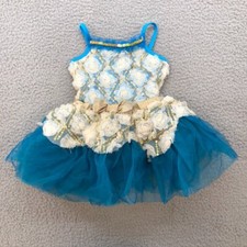 Revolution Dancewear Flower Fairy Lullaby Tutu Girls Small SC Blue Recital