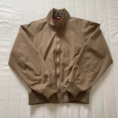 BARACUTA G9 Harrington Jacket Swing Top Beige Size 36 Made in