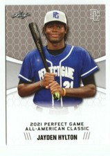 JAYDEN HYLTON 2021 LEAF PERFECT GAME 