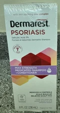 Dermarest Psoriasis Medicated Shampoo Plus Conditioner, 8 oz 2 pack
