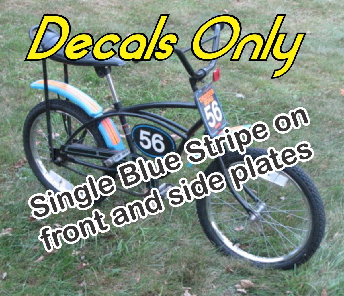 Vintage 1970s Huffy Thunder Road 56 BMX Bicycle Decals Only, AMF