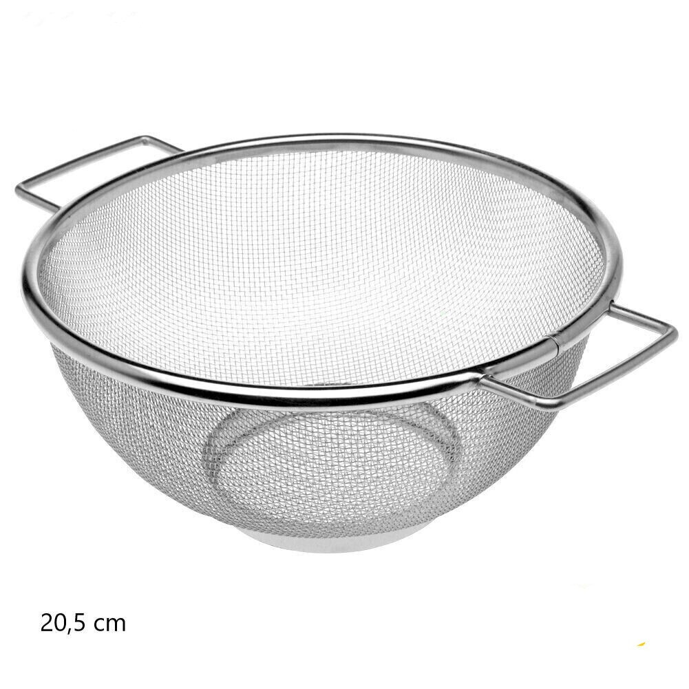Standsieb Abtropfsieb Küchensieb Edelstahl fein Nudelsieb 20 cm rostfrei