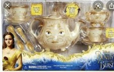 Disney Store Beauty and the Beast Enchanted Objects Tea Set Mrs Potts Chip