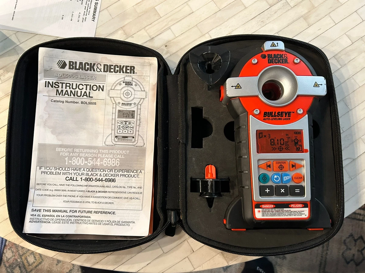 Pre-Owned, Black & Decker BullsEye BDL500S Auto-Leveling Laser With Manual