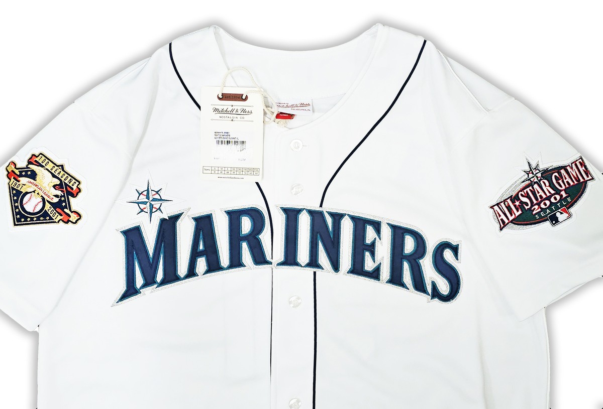 ウェア ICHIRO mariners 2001 all star jersey Ichiro Suzuki 2001 Seattle Mariners Alternate Navy Blue