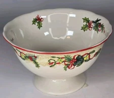 Spode Christmas Tree Footed Compote Bowl 7"