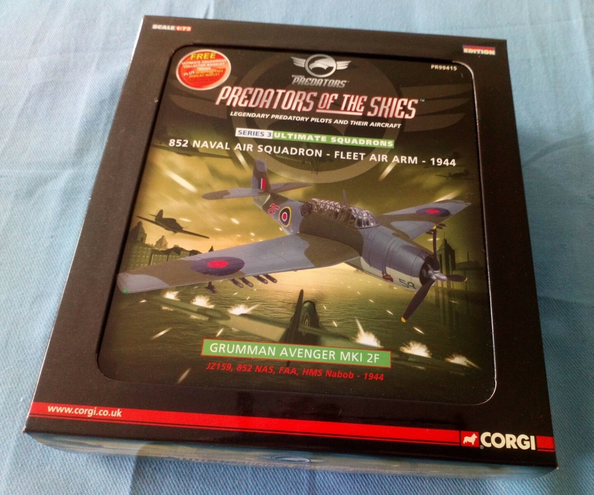 CORGI® PR99415 Ltd Edt N° 3110/3110 Grumman Avenger MKI 2F Predators of the Skie
