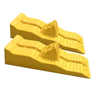Wiltec Stufenkeile Paar 40/70/100mm Stopper Auffahrkeile Ausgleichskeile Camper