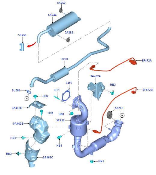 20182022 Ford Ecosport Exhaust Muffler Resonator Rear eBay