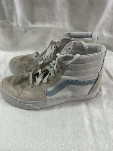 VANS Sk8- High Tops white and light blue size Men 5.5 / Women 7 off the wall - 第 4/10 張圖片