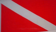 NEW 2x3ft DIVER DOWN SCUBA DIVING DIVE MARKER BETTER QUALITY FLAG usa seller