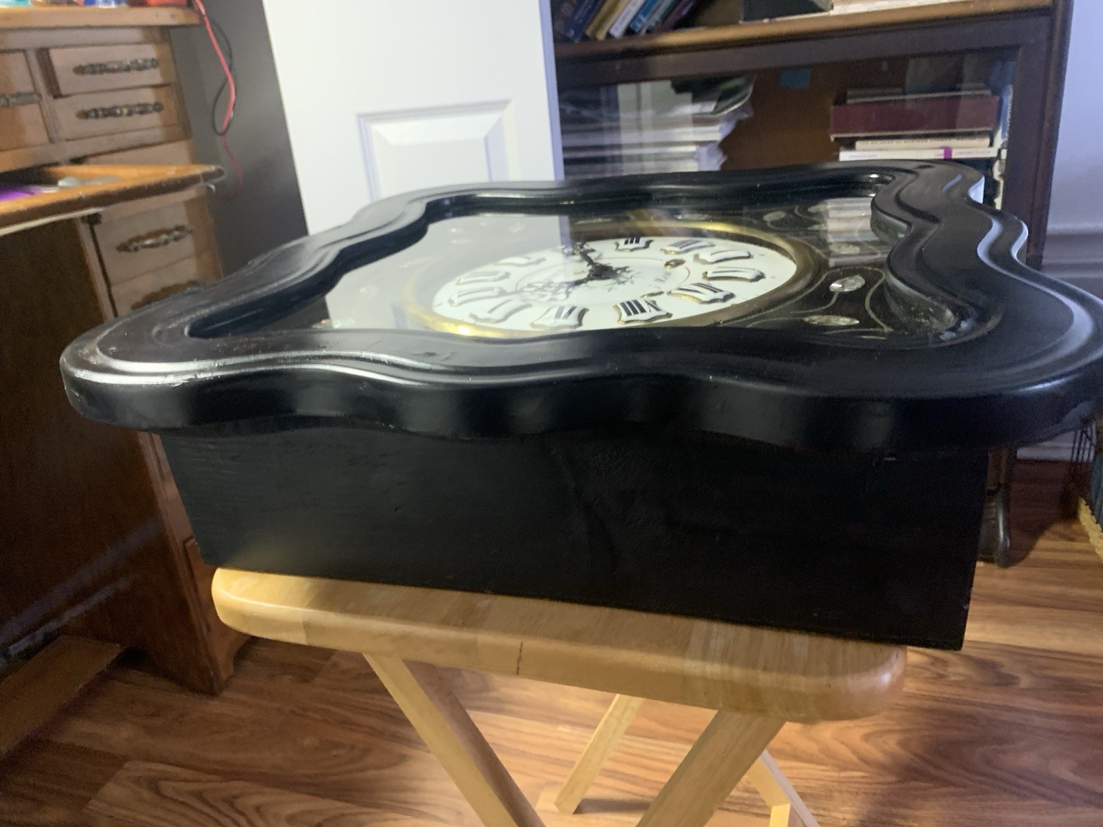 Antique French 8 Day Double Strike Wall Clock