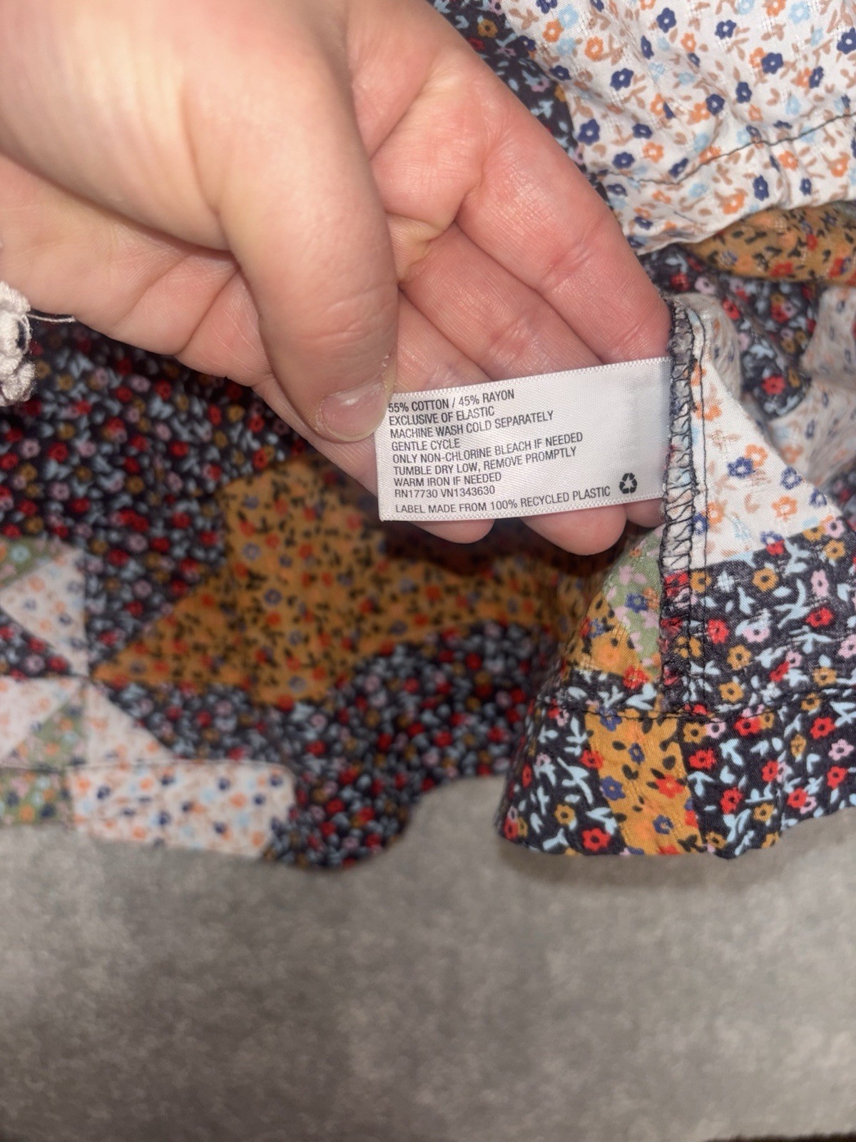 Universal Thread Dress Women’s M Patchwork Ditsy … - image 7