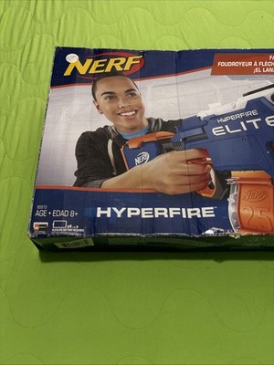Nerf N-Strike Elite HyperFire Motorized Blaster Open Box Unused Complete B5573