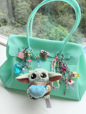52Toys Grogu Full Belly Planet Series BLUE MACARON Figure Plush Keychain