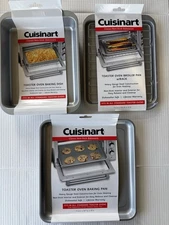 Cuisinart Brand Toaster Oven 2pc Broiler Pan, Baking Pan And Baking Dish.  4 Pcs