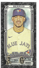 2025 TOPPS ALLEN AND GINTER MINI BLACK BORDER #243 JOSE BERRIOS - BLUE JAYS