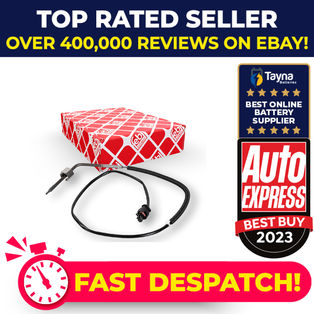 Exhaust Temperature Sensor fits MERCEDES B180 W245 2.0D 05 to 11 OM640.940 Febi