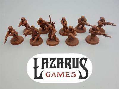 Warhammer 40k Astra Militarum Imperial Guard - 10x Cadian Shock Troops (oop)