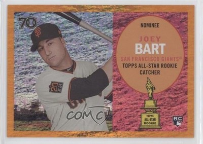 2021 All-Star Rookie Cup Base Statue Orange Holofractor 1/25 Joey Bart RC he0
