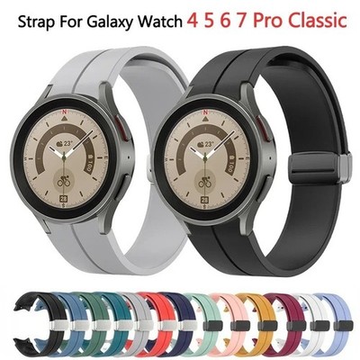 Silikonarmband für Samsung Galaxy Watch 6/5/4/5 Pro, Magnetschnalle, Armband