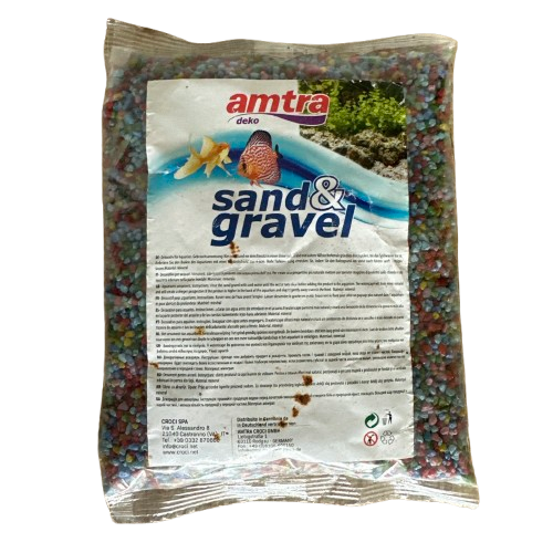 Aquarium Gravel Stones Fish Tan Wave Fine Polished k Pebbles Multicolour 2-3 kg