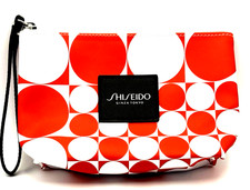 Shiseido Ginza Tokyo 8" Red Circles Make-up/Cosmetics Bag