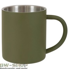HIGHLANDER TRINKBECHER ISOLIERT EDELSTAHL 300ml ARMY TUFF MUG BW TASSE OUTDOOR