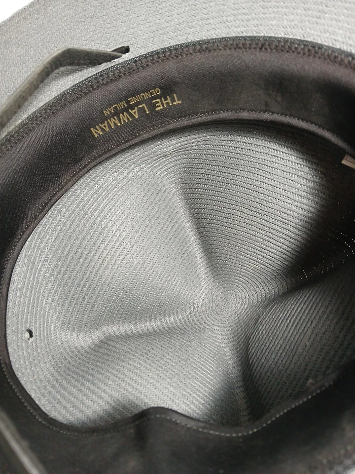 Винтажная шляпа государственного солдата размер 7 3/4, 62 The Lawman Milan самоформирующаяся темно-серая - Изображение 2 из 4