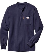 Rasco Men's FR Long Sleeve Henley T-Shirt - FR0101NV