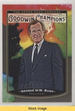 2019 Upper Deck Goodwin Champions Splash of Color George HW Bush #144 READ 02mb