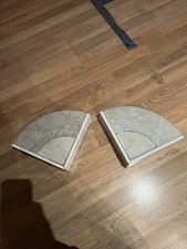 Art Deco Style Frosted Glass Wall Lights Pair