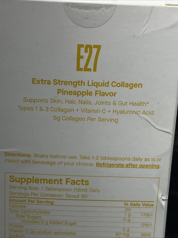 Spoiled.Child E27 Extra Liquid Collagen Pineapple Flavor new 15.2oz - Image 2 of 4