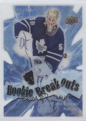 2009-10 Upper Deck Rookie Breakouts 41/100 Jonas Gustavsson #RB5 RC 2d8