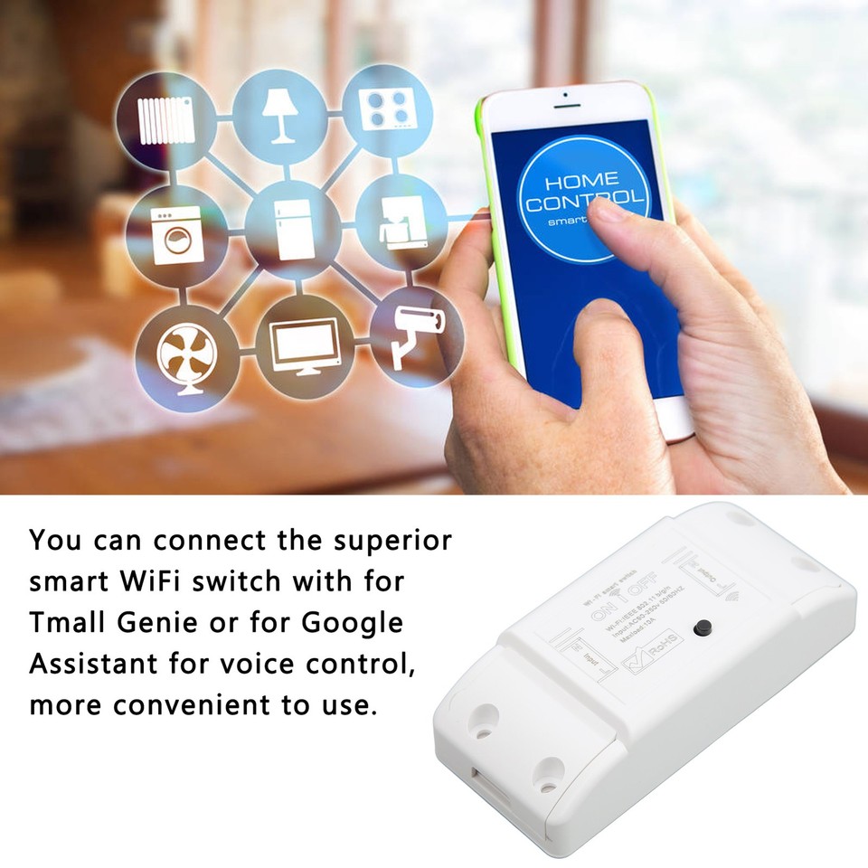 RASTKY WiFi Remote Control Smart Switch With Timing Function For ...