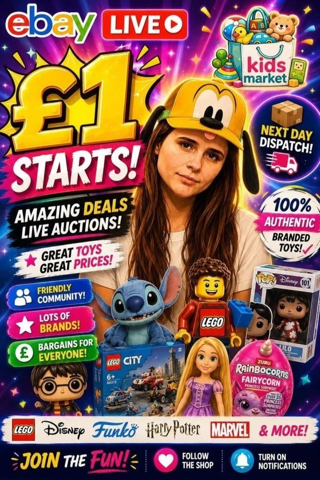 🔥 £1 Starts on LEGO, Loungefly, Disney, Branded Toys & More 🔥