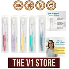 Periodontist-Designed Extra Soft Toothbrushes, Ideal for Sensitive Gums - 5 Pack