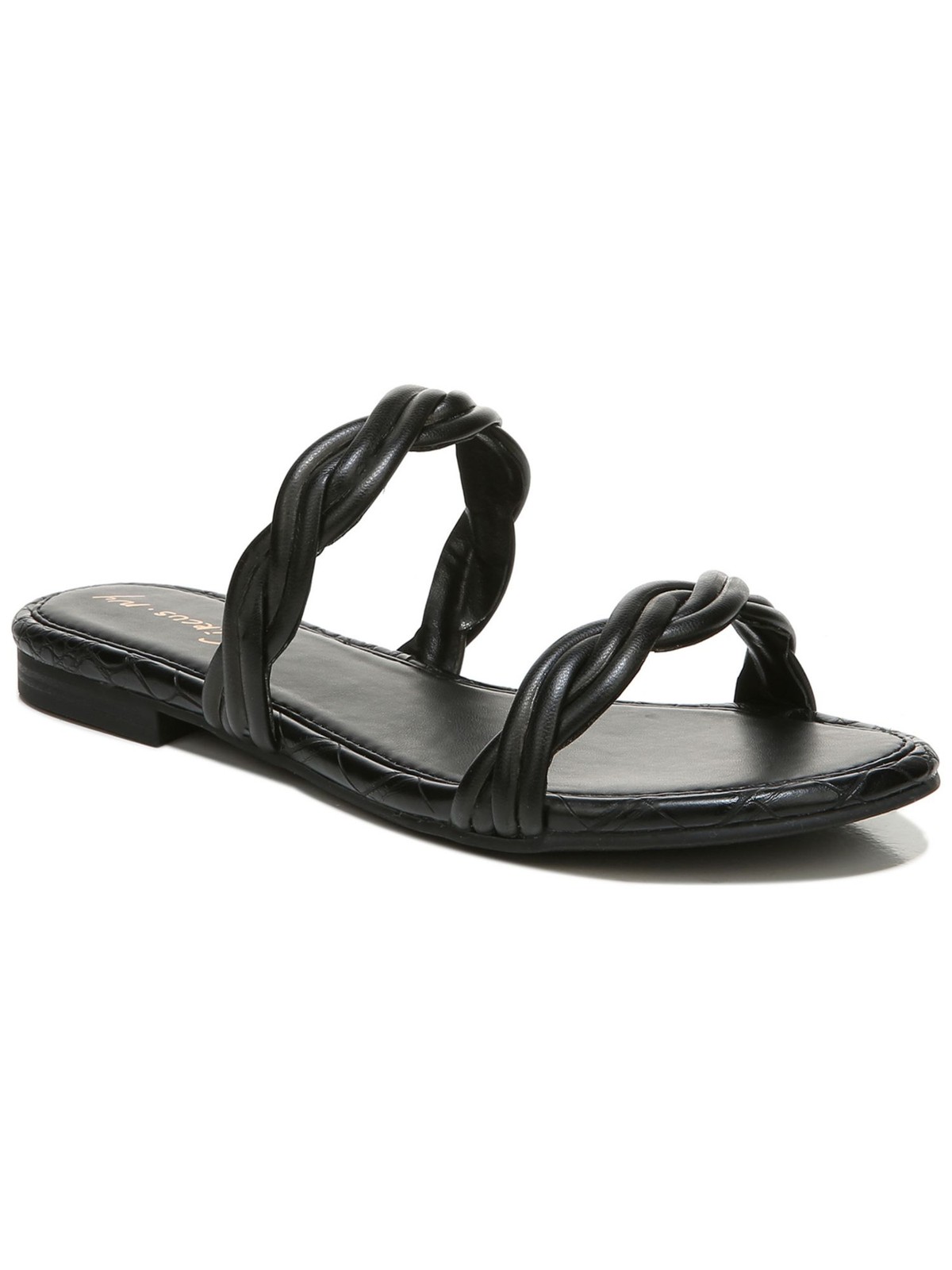 Sam Edelman Womens Black Cybil Slide Sandals with Twisted Straps Size 8 M