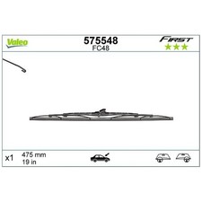 Scheibenwischer vorne links für Peugeot 206 2A/C CC 2D SW 2E/K | 24351204