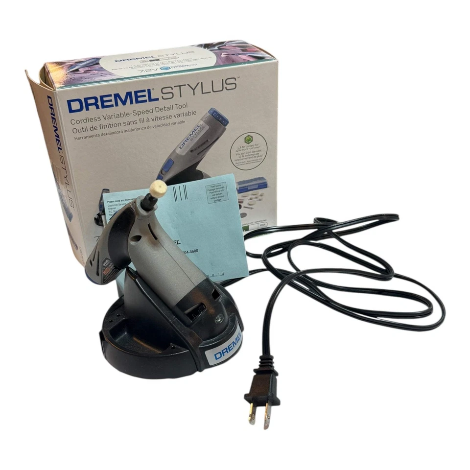 Dremel 1100-N/ 25 7.2-Volt Stylus Lithium-Ion Cordless Rotary with Docking Stati - Image 4 of 4