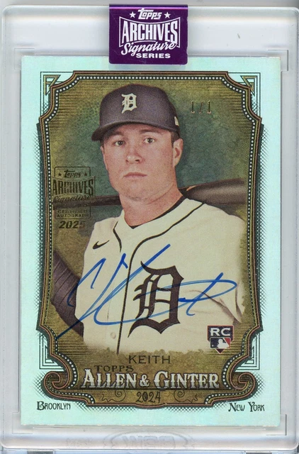 2025 TOPPS ARCHIVES COLT KEITH #279 ROOKIE ALLEN & GINTER AUTO 1/1 *SEALED*