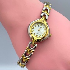 Sharp Two Tone Quartz Watch Gold Silver Tone ...