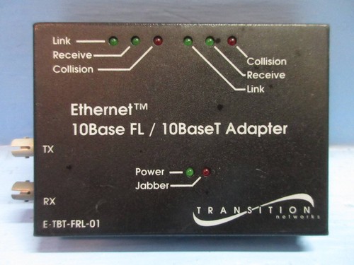 Transition Networks E-TBT-FRL-01 Ethernet 10-Base FL / 10-Base T Adapter - Picture 2 of 4